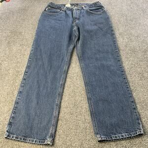 Carhartt Jeans Women’s 14x30 (33x30) Blue Denim Relaxed Fit Med Wash Cotton